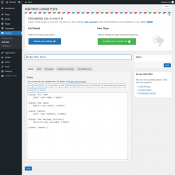 Page screenshot: Contact &rarr; Add New