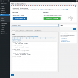 Page screenshot: Contact &rarr; Add New