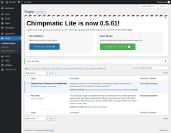 Page screenshot: Plugins &lsaquo; Test site &mdash; WordPress