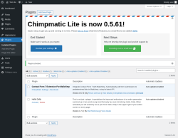 Page screenshot: Plugins &lsaquo; Test site &mdash; WordPress
