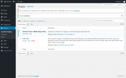 Page screenshot: Plugins ‹ Test site — WordPress