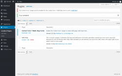 Page screenshot: Plugins ‹ Test site — WordPress