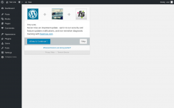 Page screenshot: ‹ Test site — WordPress