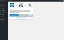 Page screenshot: ‹ Test site — WordPress