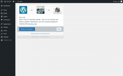 Page screenshot: ‹ Test site — WordPress