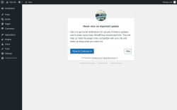 Page screenshot: ‹ Test site — WordPress