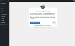 Page screenshot: ‹ Test site — WordPress