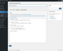 Page screenshot: Contact &rarr; Add New