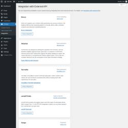 Page screenshot: Contact → Integration