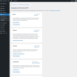 Page screenshot: Contact → Integration