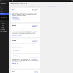 Page screenshot: Contact &rarr; Integration