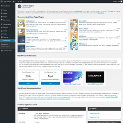Page screenshot: Meow Apps