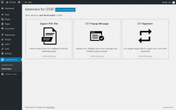 Page screenshot: Contact Forms &rarr; Extensions