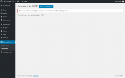 Page screenshot: Contact Forms &rarr; Extensions