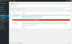 Page screenshot: Plugins ‹ Test site — WordPress