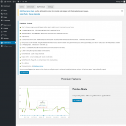 Page screenshot: CRM Entries → Go Premium