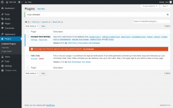 Page screenshot: Plugins ‹ Test site — WordPress