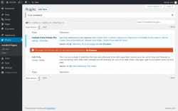 Page screenshot: Plugins ‹ Test site — WordPress