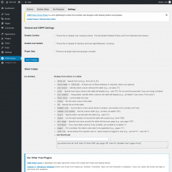 Page screenshot: CRM Entries → Settings