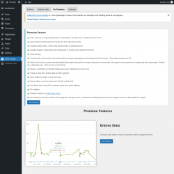 Page screenshot: CRM Entries → Go Premium