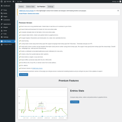 Page screenshot: CRM Entries → Go Premium