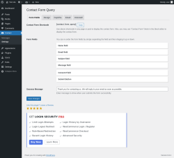 Page screenshot: Contact → Settings