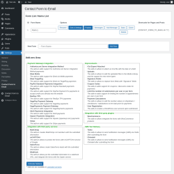 Page screenshot: Settings → Contact Form to Email