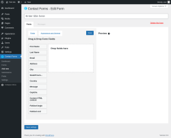 Page screenshot: Contact Forms → Add new