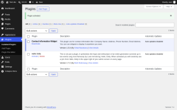 Page screenshot: Plugins &lsaquo; Test site &mdash; WordPress
