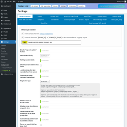 Page screenshot: Contact List → Settings  ➤