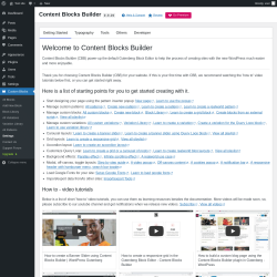 Page screenshot: Custom Blocks → Settings