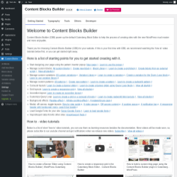 Page screenshot: Custom Blocks → Settings