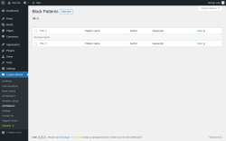 Page screenshot: Custom Blocks → All Patterns