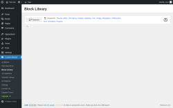 Page screenshot: Custom Blocks → Block Library