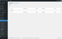 Page screenshot: Custom Blocks → All Patterns