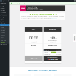 Page screenshot: Custom Blocks → Upgrade  ➤