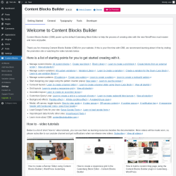 Page screenshot: Custom Blocks → Settings
