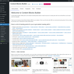 Page screenshot: Custom Blocks → Settings