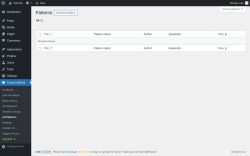 Page screenshot: Custom Blocks → All Patterns