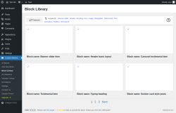 Page screenshot: Custom Blocks → Block Library
