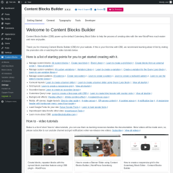 Page screenshot: Custom Blocks → Settings