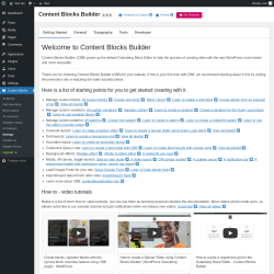 Page screenshot: Custom Blocks → Settings