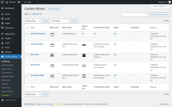 Page screenshot: Custom Blocks