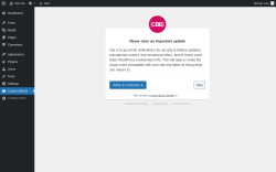 Page screenshot: ‹ Test site — WordPress