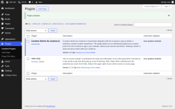Page screenshot: Plugins &lsaquo; Test site &mdash; WordPress