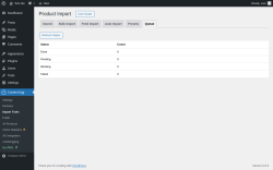 Page screenshot: Content Egg → Import Tools → Queue