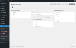 Page screenshot: Content Egg → Modules