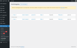 Page screenshot: Content Egg → Autoblogging
