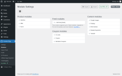 Page screenshot: Content Egg → Modules