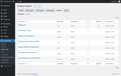 Page screenshot: Content Egg → Import Tools → Presets